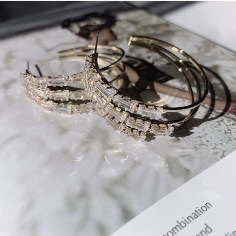 stone hoop pierce