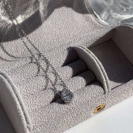 drop stone mini necklace