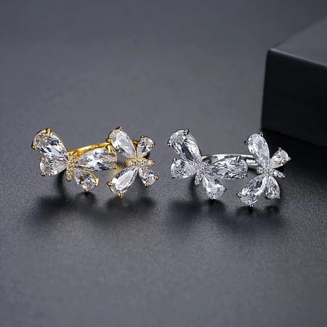 double butterfly open ring