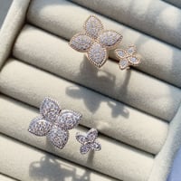 flower stone open ring