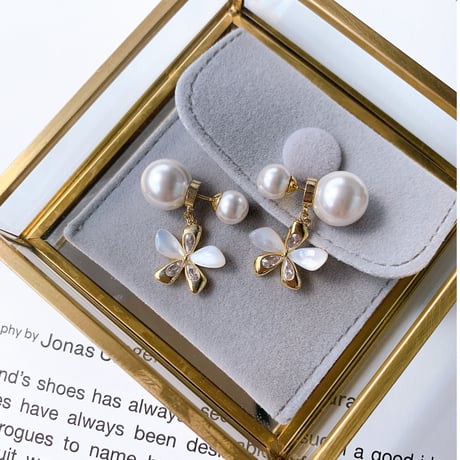 flower pearl catch  pierce