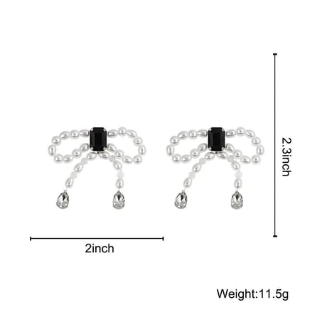 pearl ribbon big pierce