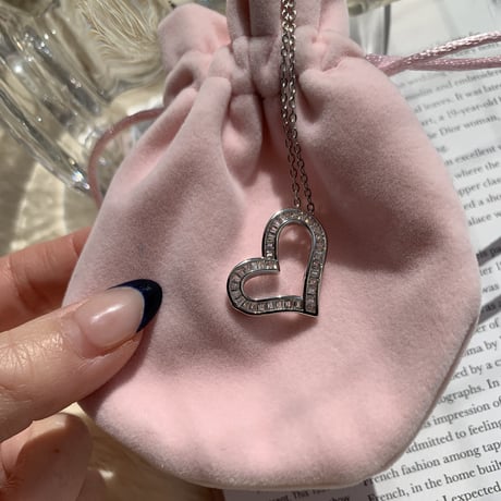 heart stone necklace