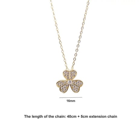 clover stone necklace