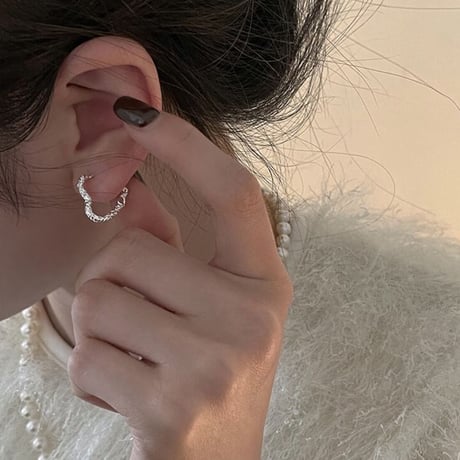 heart mini hoop pierce