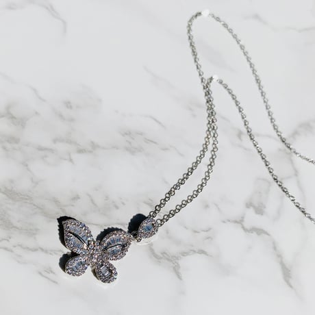 butterfly stone necklace