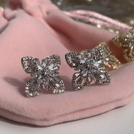 zirconia flower  pierce