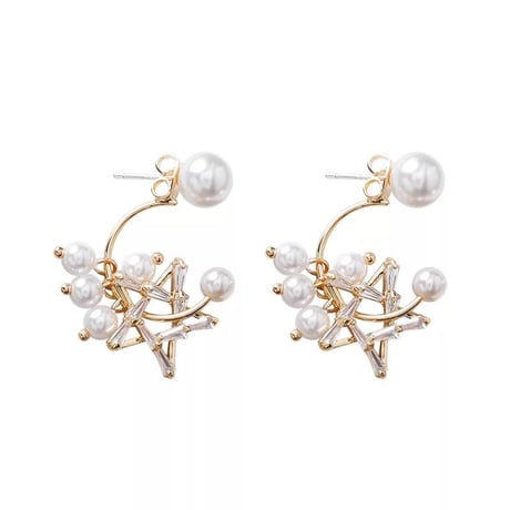 star semicircle pearl  pierce