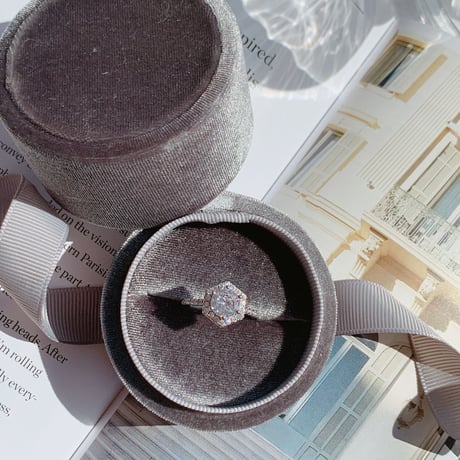 hexagon stone ring