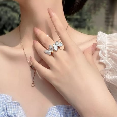 double butterfly open ring