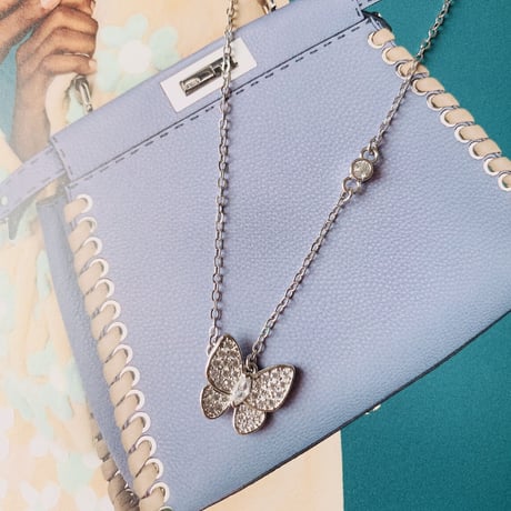 silver925 butterfly necklace