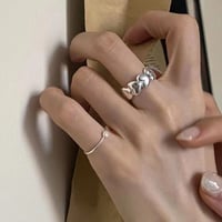 silver heart ring