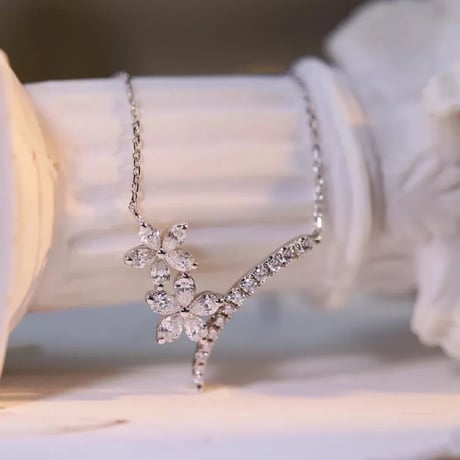 flower stone necklace