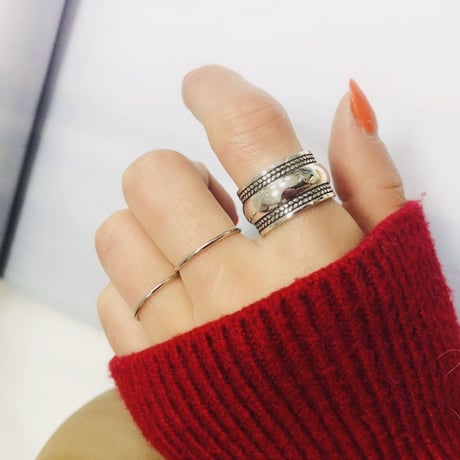 silver925  thick ring