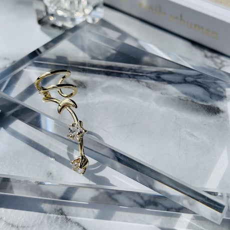 star × stone earcuffs
