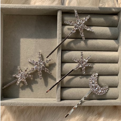 kirakira hair pin 4set