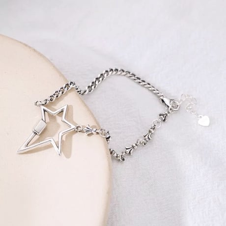 star asymmetry chain bracelet