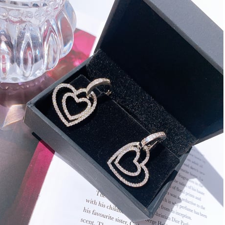 double heart loop pierce