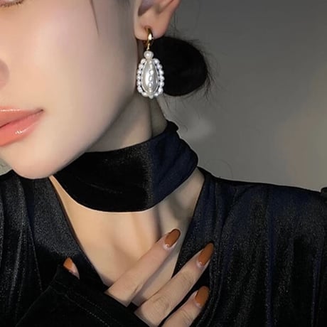 drop  pearl loop pierce