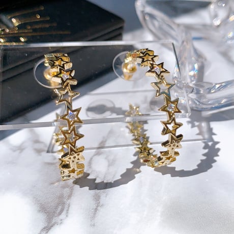 star hoop  pierce