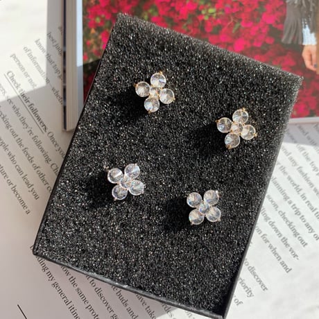flower stone mini pierce