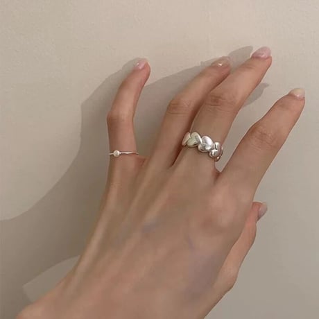 silver heart ring