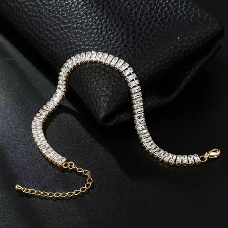 square stone anklet