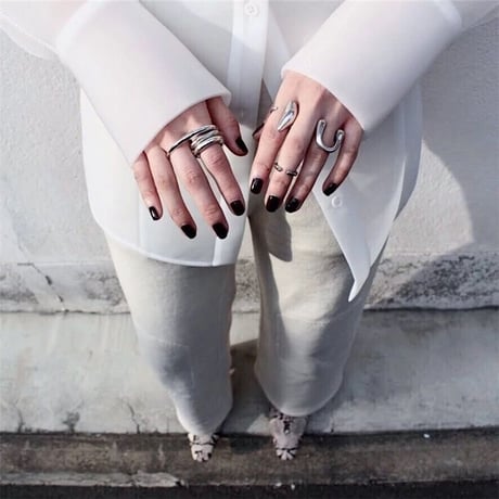 large triangle ring