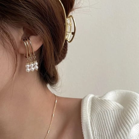 III pearl ear cuffs