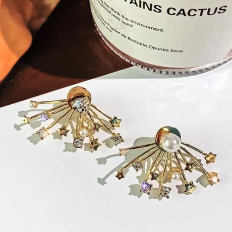 crystal stone 2way pierce