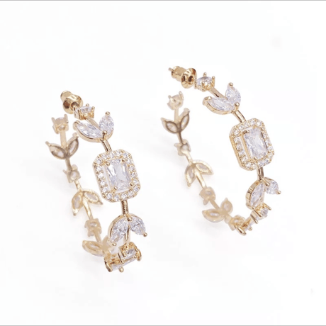 stone hoop pierce