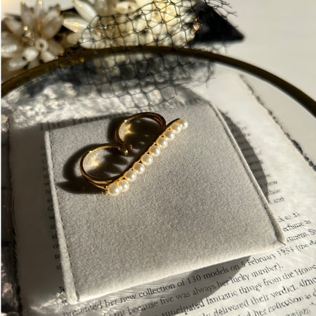 pearl double ring