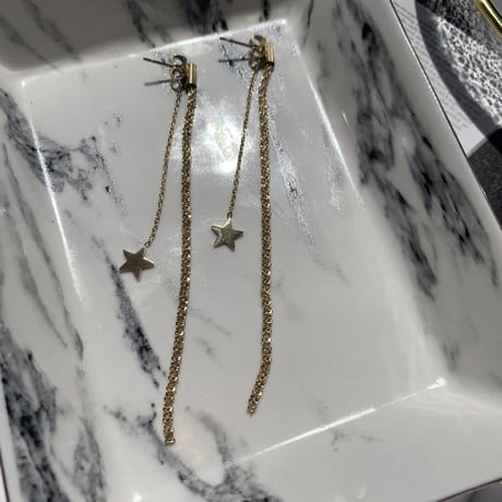 star chain × chain long  pierce