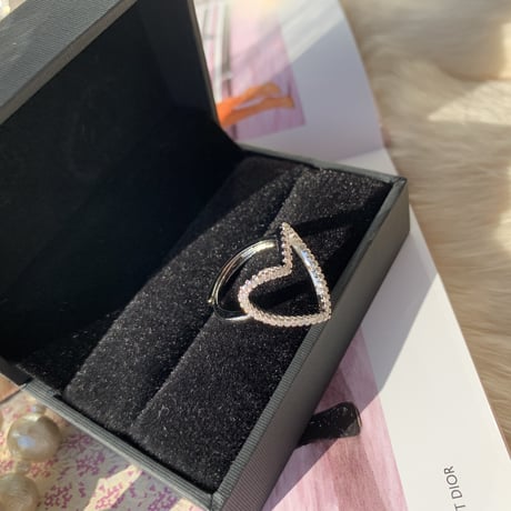 heart stone  ring