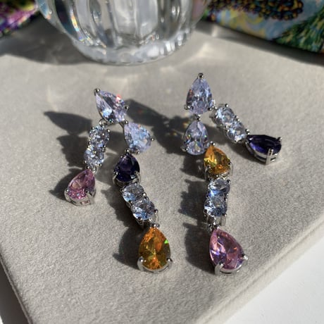 colorful stone large pierce