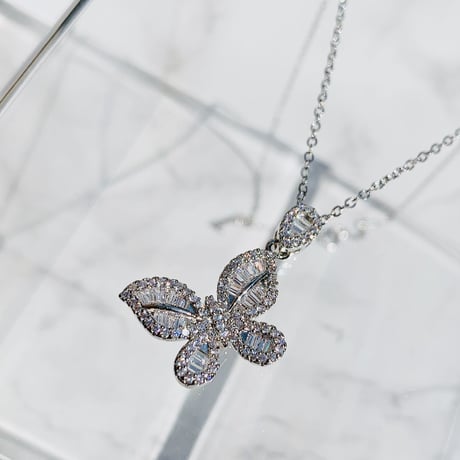 butterfly stone necklace