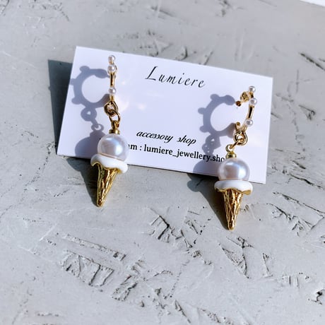 summer ice cream pearl loop pierce