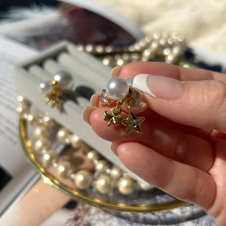 charm pearl catch pierce