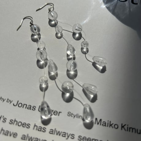clear long hook pierce