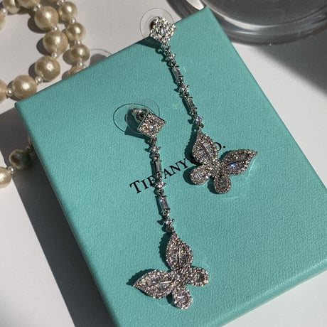 butterfly stone long pierce