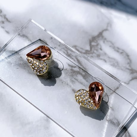 heart stone mini pierce
