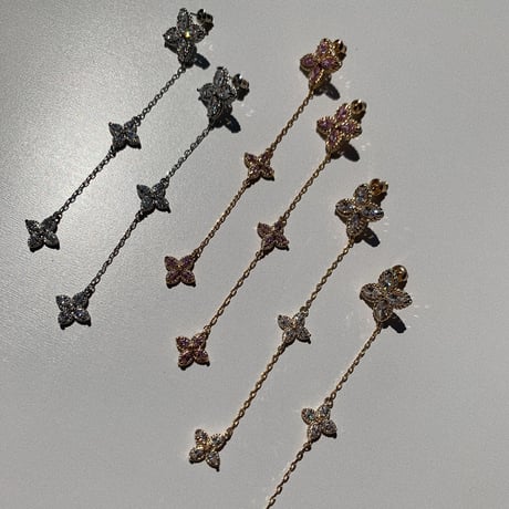 flower stone long chain pierce