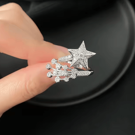 zirconia stone open ring