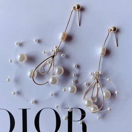 pearl loop long pierce