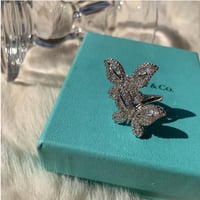 double butterfly  ring