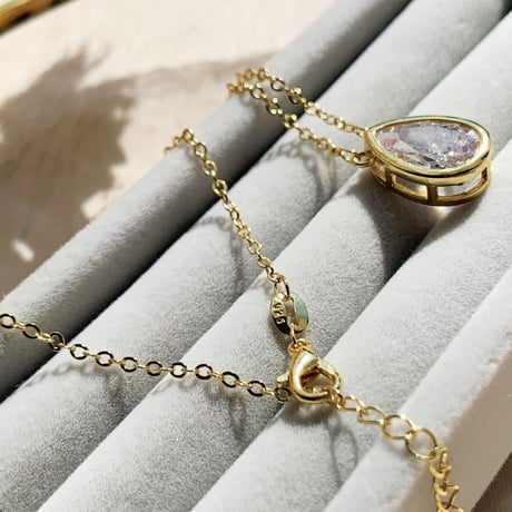 drop stone necklace