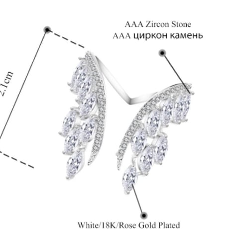 angel wing stone ring