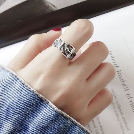 silver925 belt ring