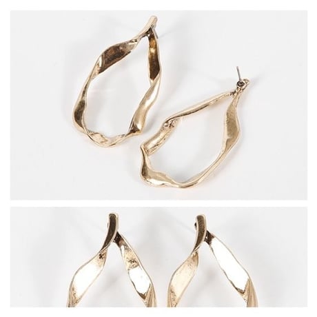 vintage metal gold pierce
