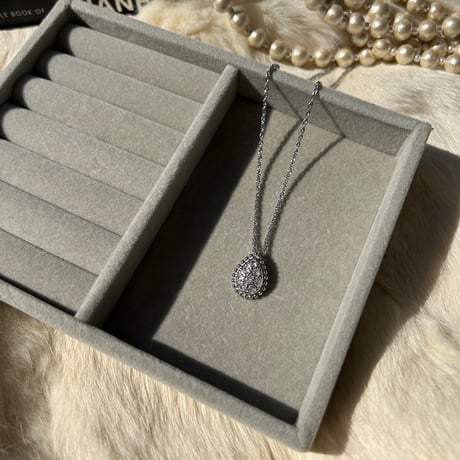 drop stone necklace